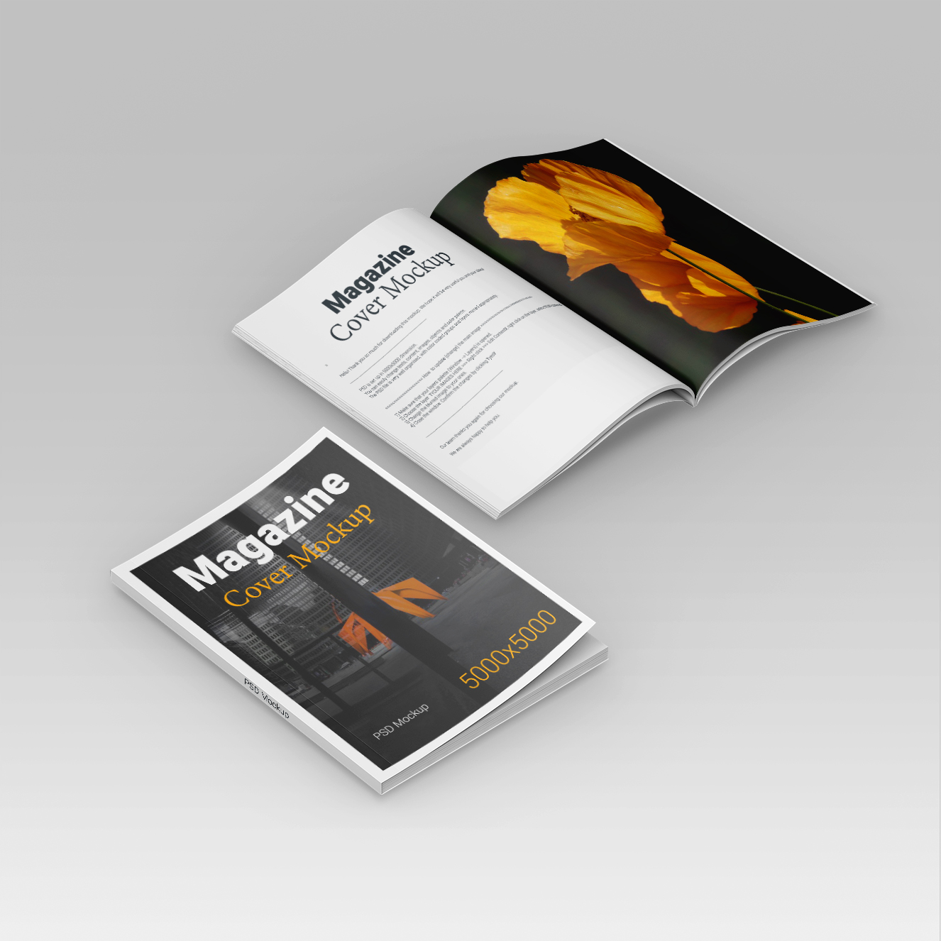 高级感杂志封面画册样机3组插图1