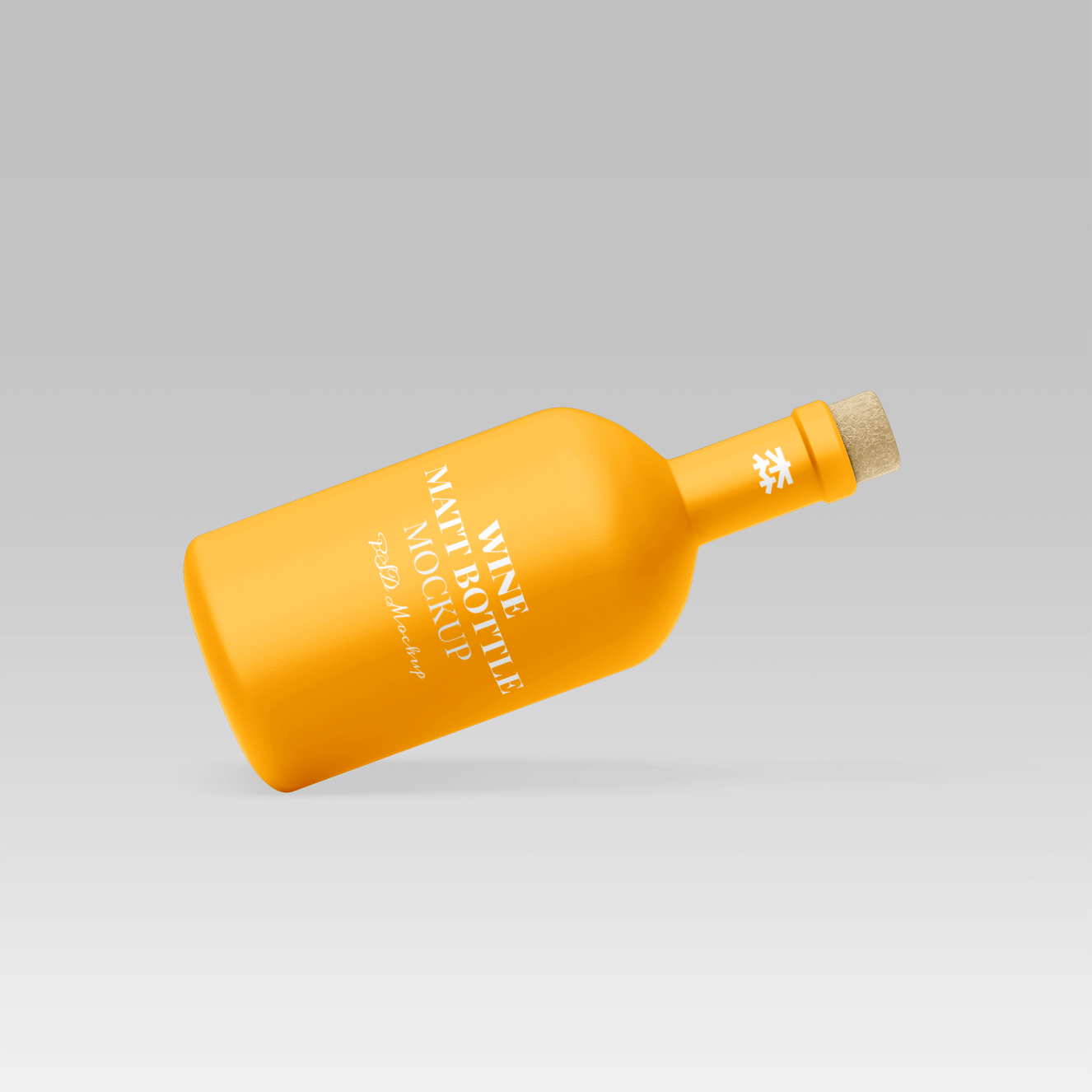 带软木塞的葡萄酒红酒哑光瓶样机3组插图1