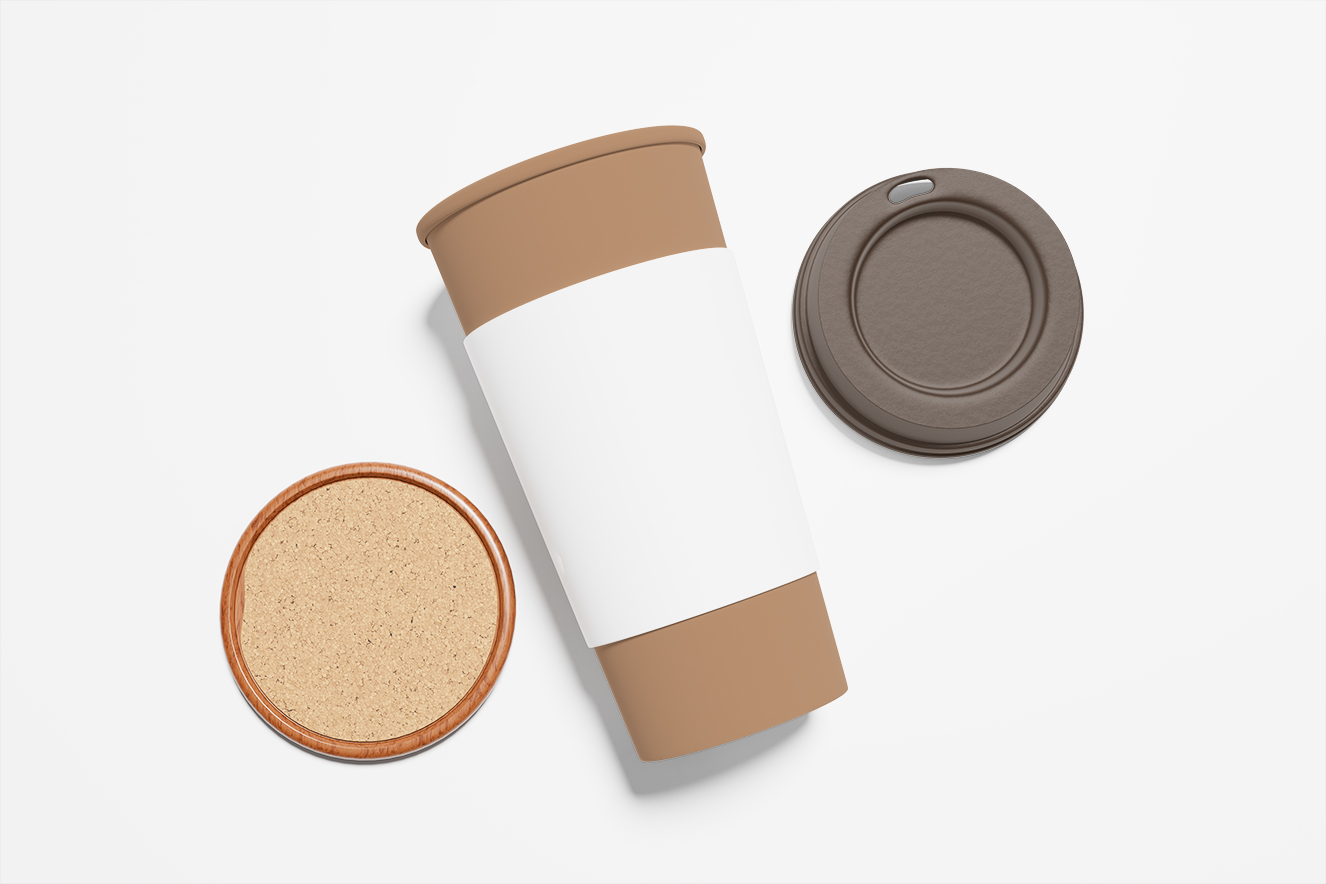 高质感咖啡杯奶茶杯饮品杯样机4组插图2