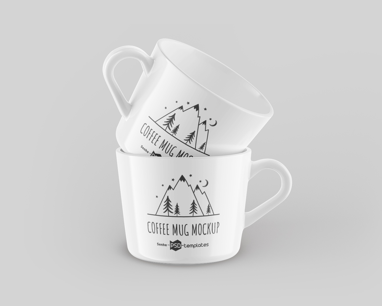 高质感咖啡杯马克杯样机3组插图2