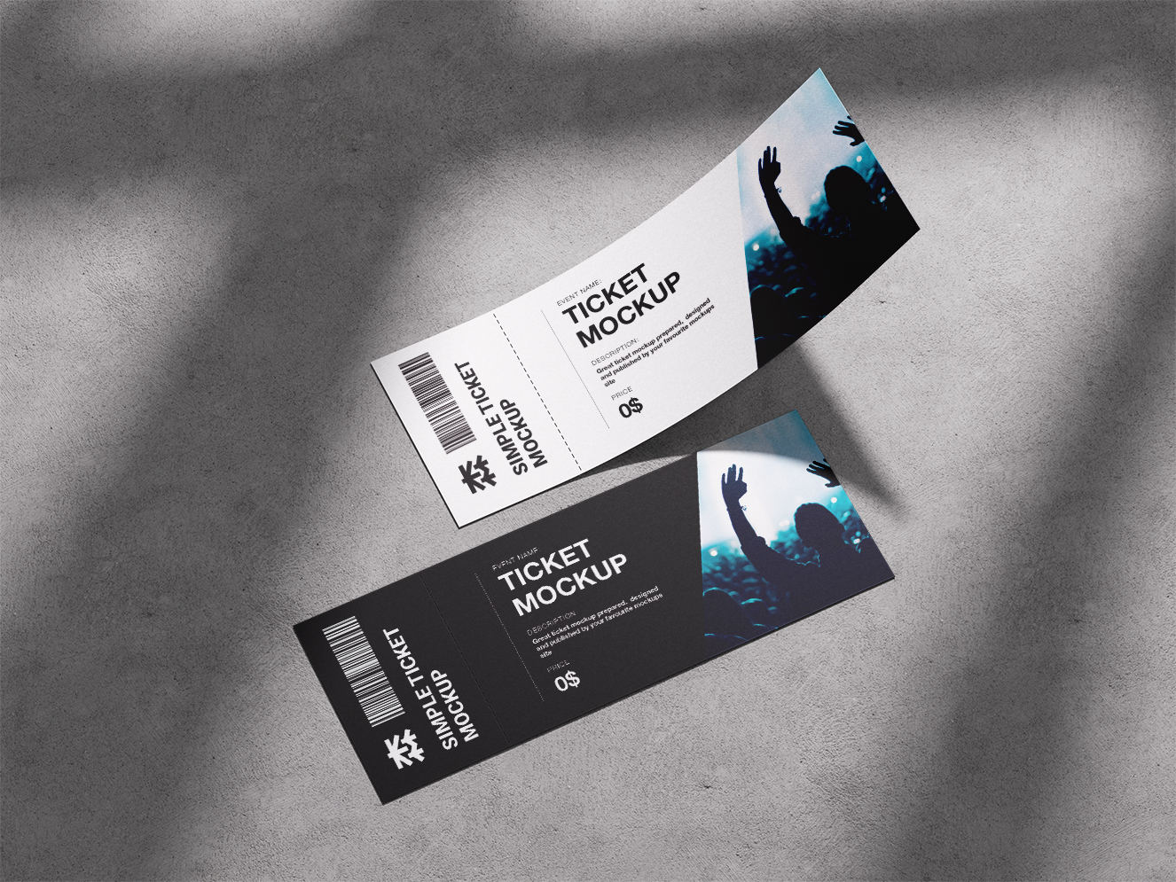 门票机票演唱会票证样机3组插图2