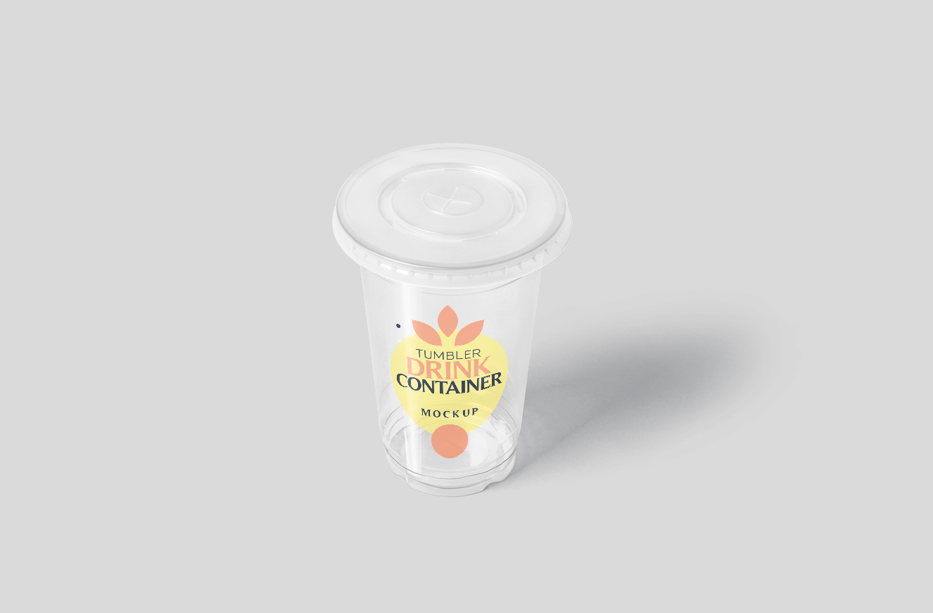 高质感一次性透明塑料咖啡杯饮料杯样机6组插图3