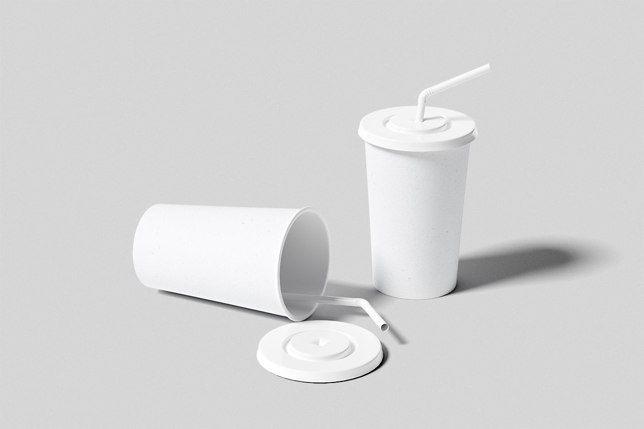 高质感酸奶杯饮品杯样机4组插图3