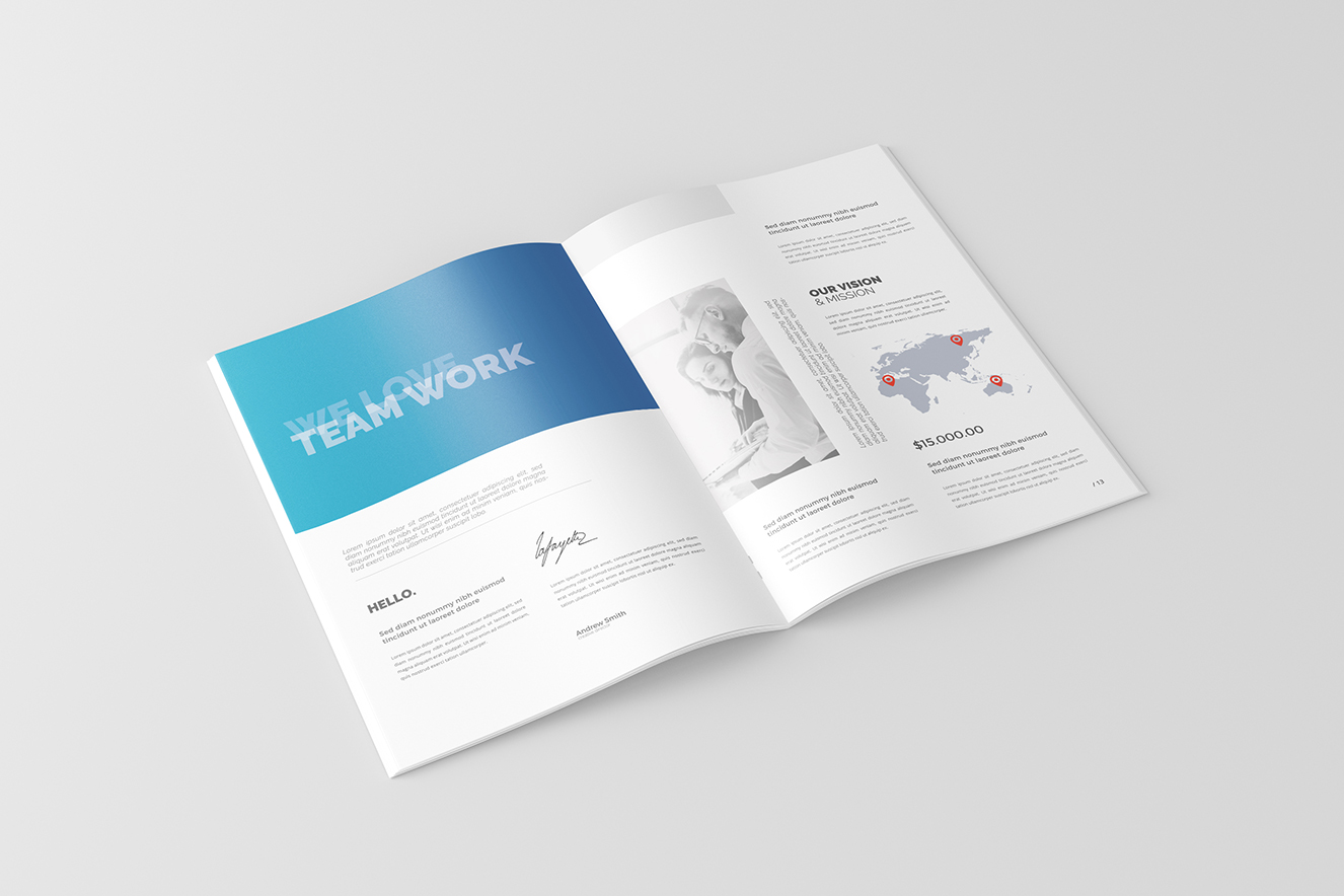 A4杂志画册样机8组插图4