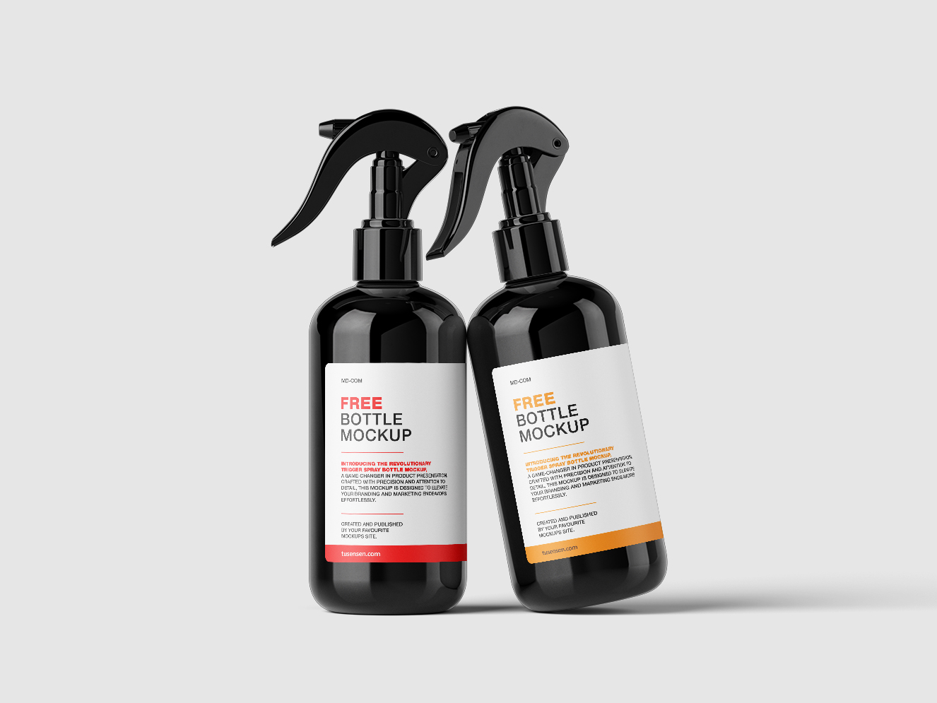 高质量按压瓶清洁喷雾瓶样机组合6组插图5