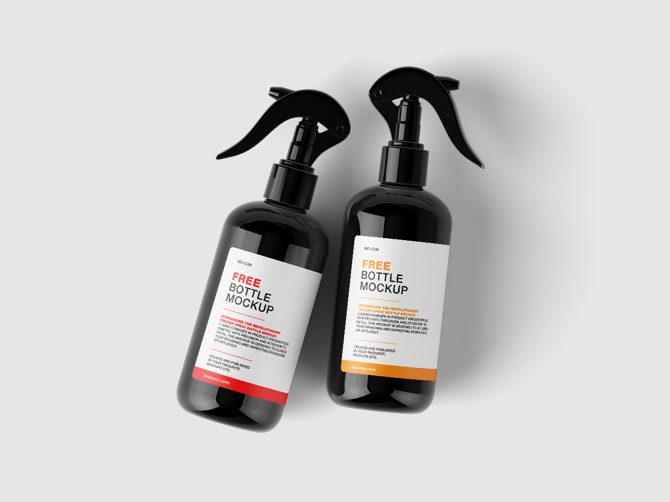 高质量按压瓶清洁喷雾瓶样机组合6组插图3