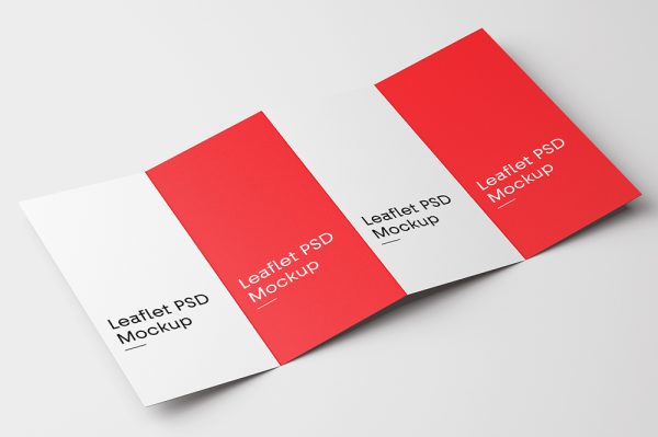 展开的四折页样机