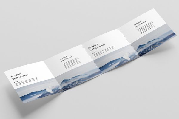 高质感四折页样机6组