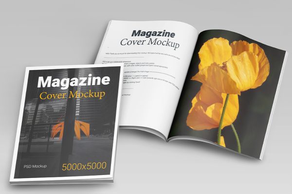 高级感杂志封面画册样机3组