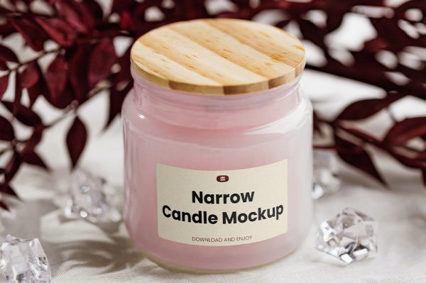 带木盖的蜡烛香薰样机