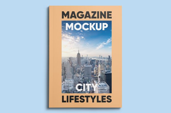 A4杂志画册封面样机