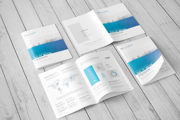 A4杂志画册样机4组