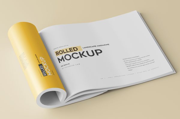 高质感杂志画册样机5组