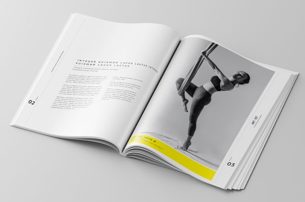 高质感展开杂志画册样机5组