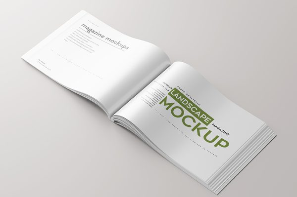 高质感杂志画册样机5组