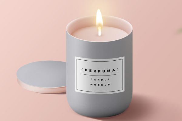 金属蜡烛香薰罐样机