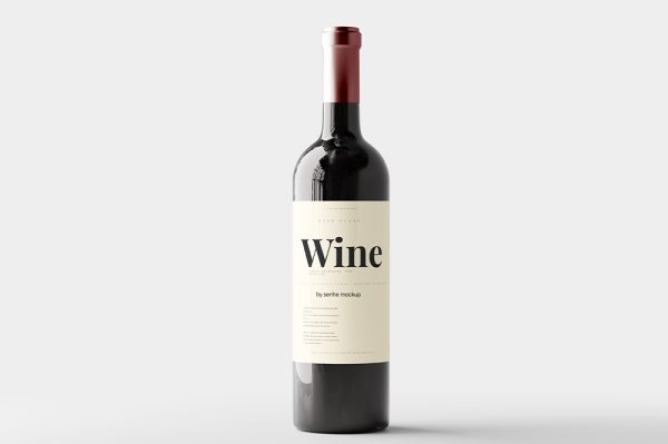 高质感波尔多葡萄酒红酒样机