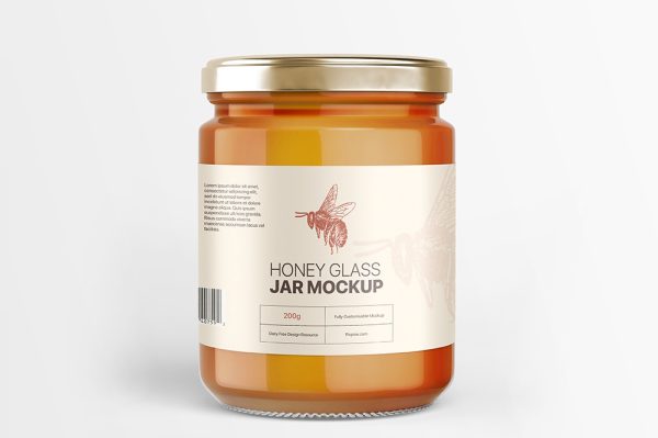 蜂蜜罐食品罐样机