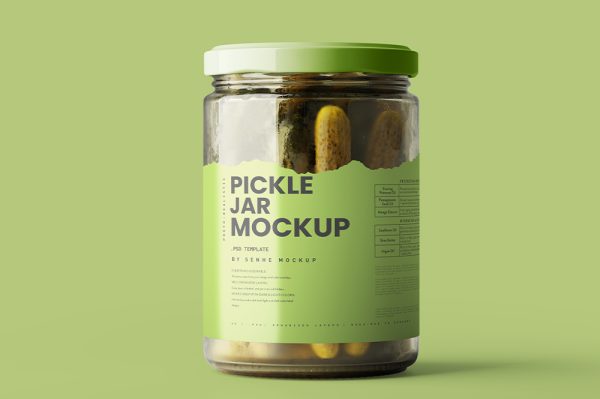 高质感食品玻璃罐泡菜罐样机5组