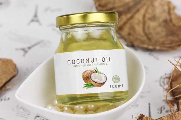 椰子油玻璃罐样机