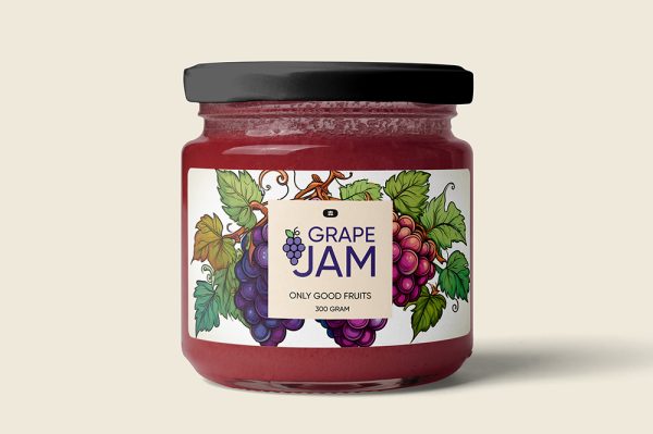 高质感果酱玻璃罐样机