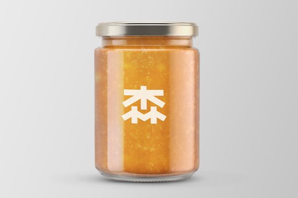 橘子汁玻璃罐样机