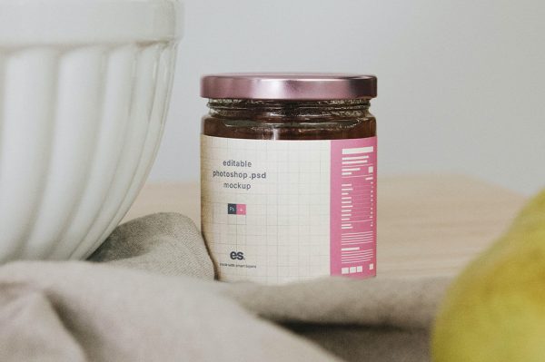 果酱玻璃罐样机