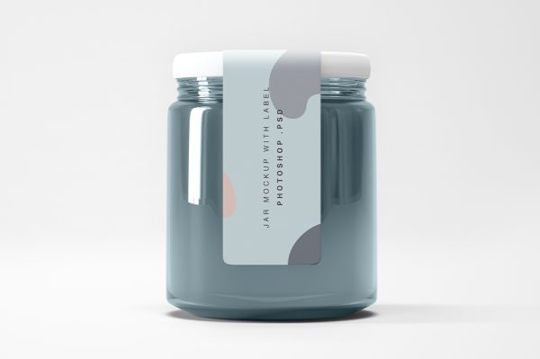 高质感食品玻璃罐样机