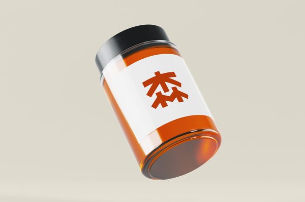 果酱玻璃罐样机