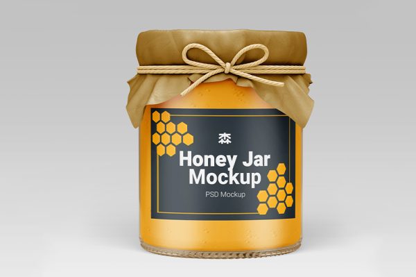 蜂蜜玻璃罐样机3组