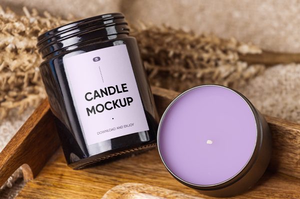 香薰蜡烛罐样机