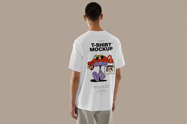 高质感背面T恤样机