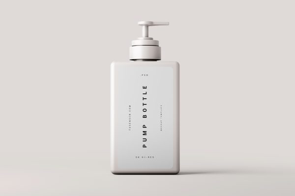 高质量方形沐浴露按压瓶泵瓶样机5组