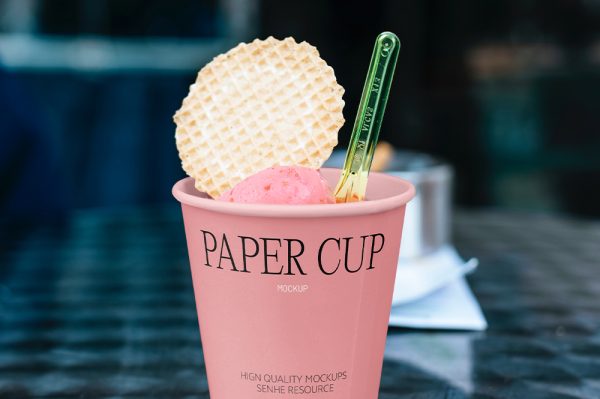 冰淇淋纸杯样机