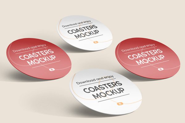 圆形纸杯垫样机