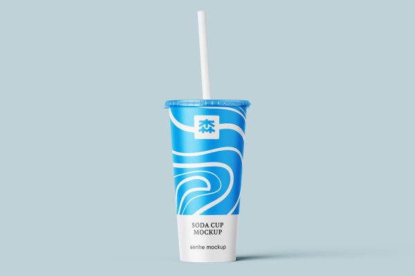 高质感酸奶饮品杯样机3组