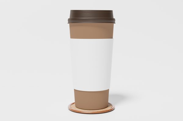 高质感咖啡杯奶茶杯饮品杯样机4组