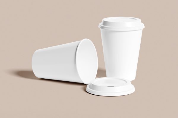 高级感咖啡杯奶茶杯饮料杯样机4组