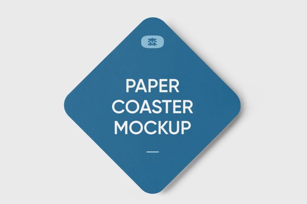 方形纸杯垫样机