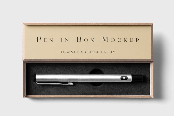高级钢笔木盒样机