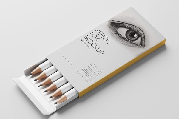 高质感铅笔盒包装样机6组