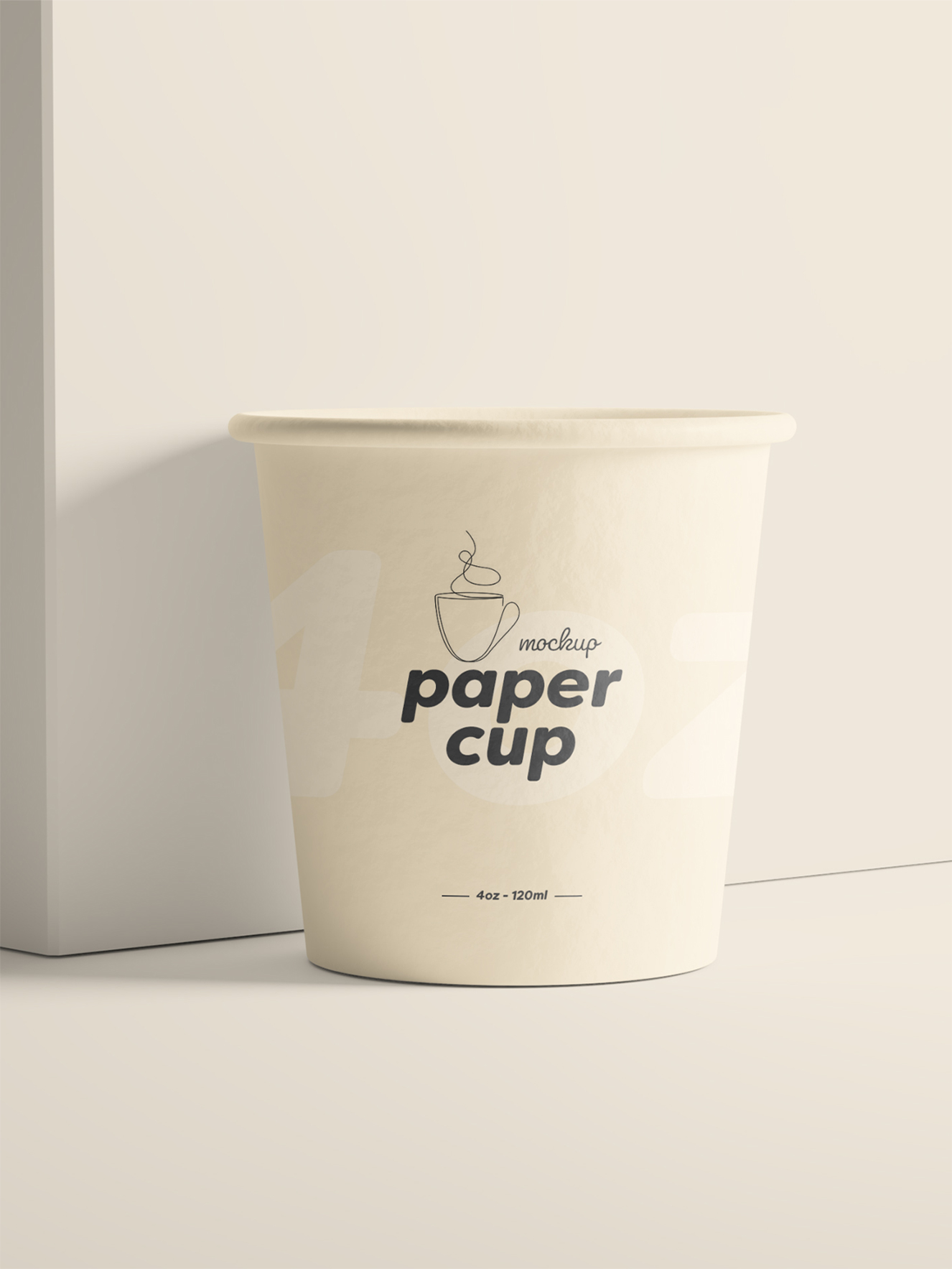 高级感一次性纸杯样机4组插图1