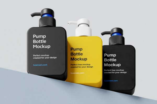 高质感男士按压瓶护肤品样机5组