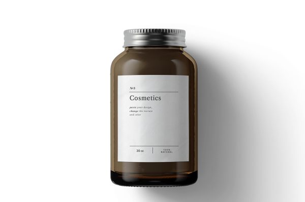 化妆品日用品玻璃瓶样机