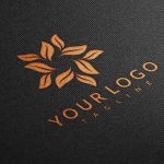 高质感烫金古铜金LOGO样机