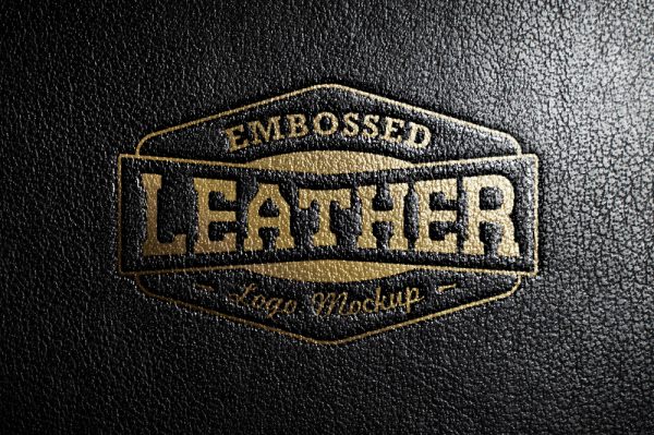 高质感皮鞋烫金LOGO样机