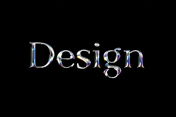 鎏金光影金属立体LOGO样机