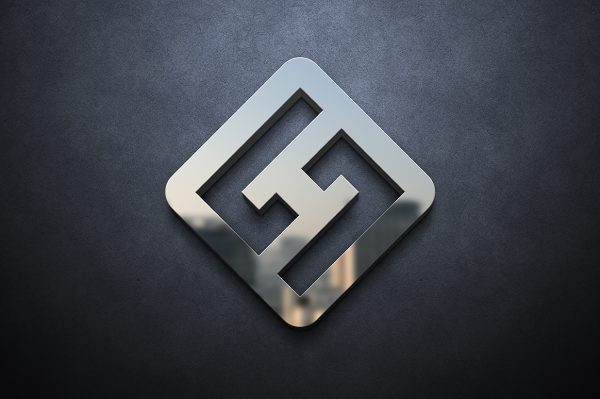 高质感镜面金属LOGO样机