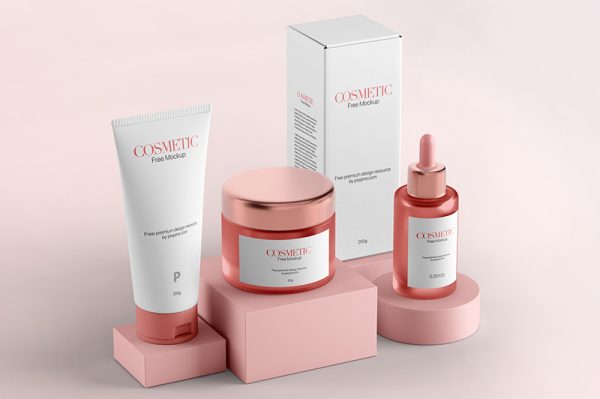 高质量护肤品套装样机