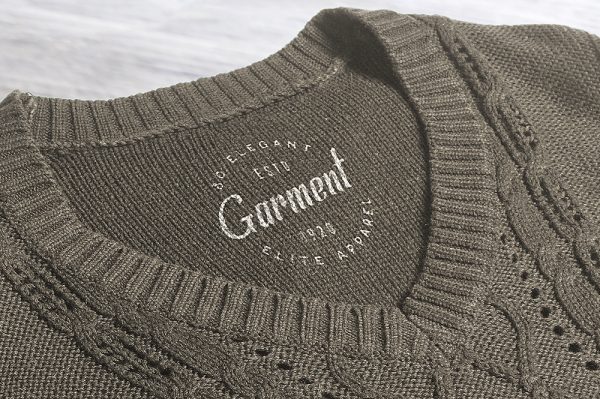 高质感毛衣印花LOGO样机